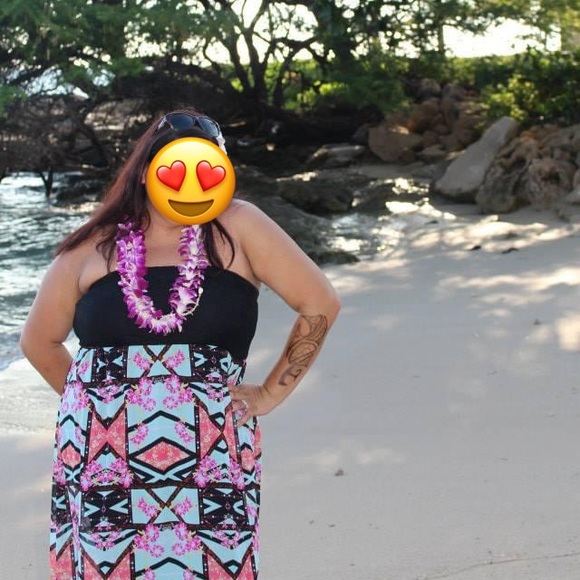 Target (Xhilaration) Strapless Maxi Dress - Picture 4 of 4